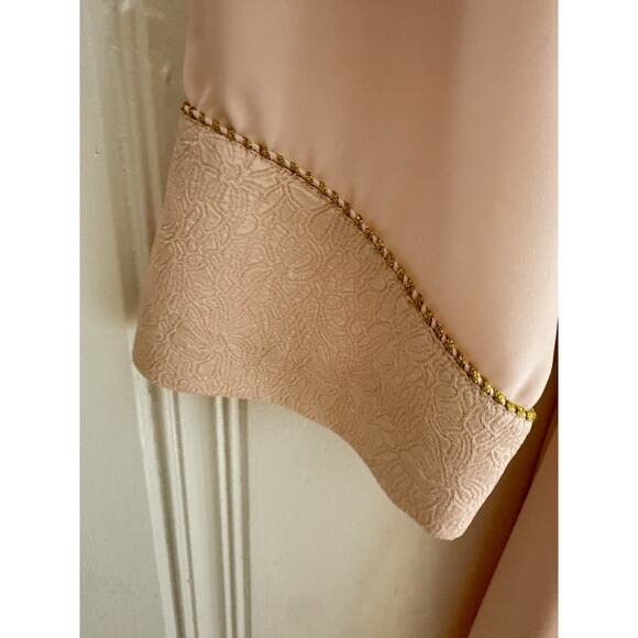 VTG Victoria's Secret Gold Label Pink Gold Quilted Hem Robe W/Belt Womens L - Picture 4 of 7